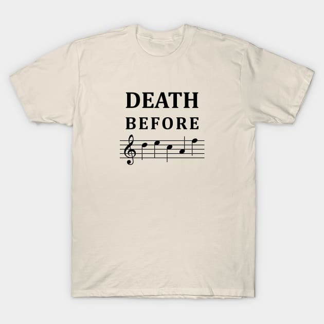 Death before decaf T-Shirt by MatthewJPool